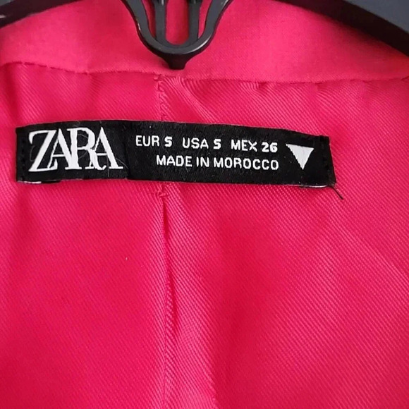 ZARA CUT OUT BLAZER MINI DRESS Raspberry Small Blogger Favorite Pink Coc… - Picture 11 of 16